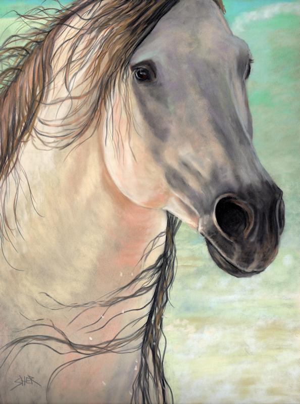 Horse Painting by Sheri Gordon