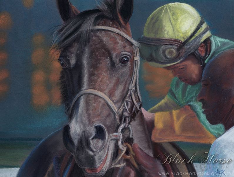 After the Race - Horse Racing Painting by Sheri Gordon