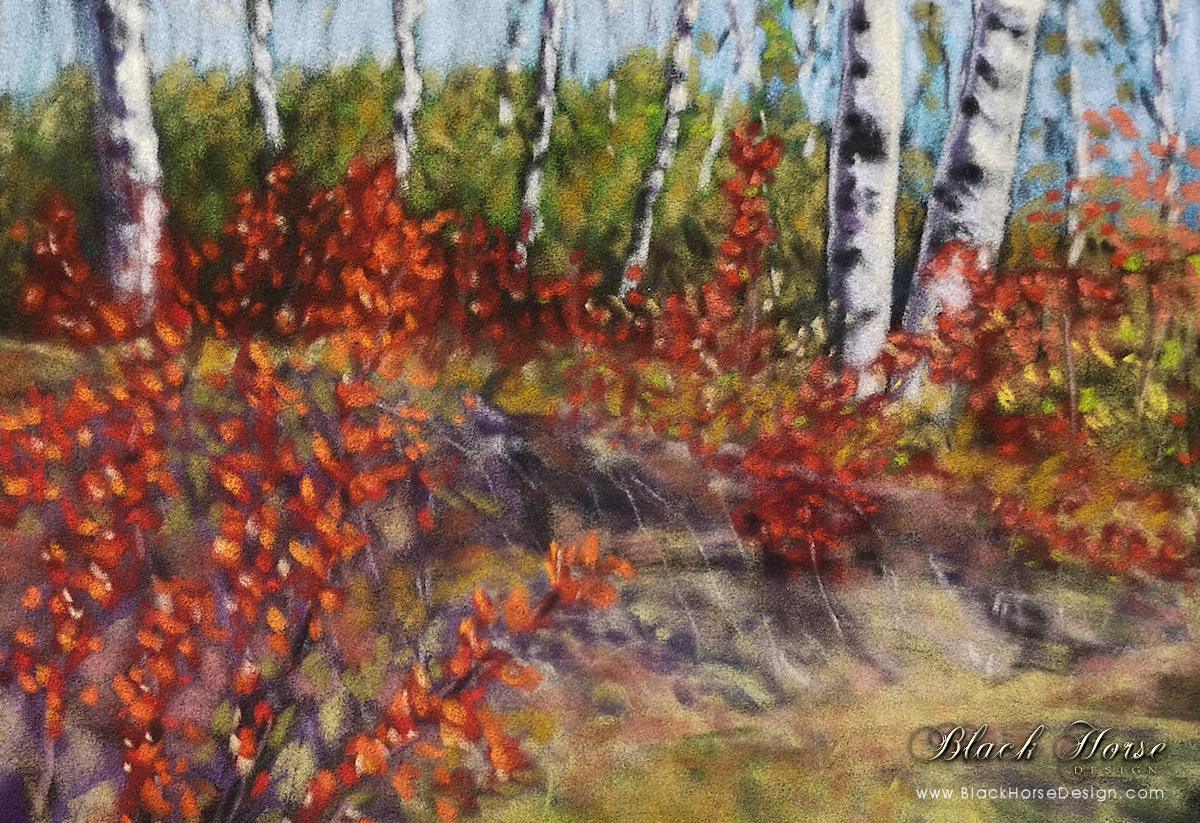 Autumn Aspen - Pastel Painting by Sheri Gordon