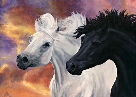 Arabian Horse Painting by Sheri Gordon