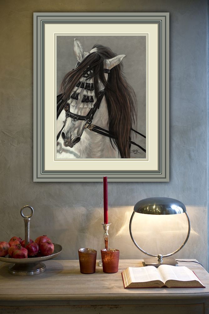 Andalusian Horse Painting by Sheri Gordon