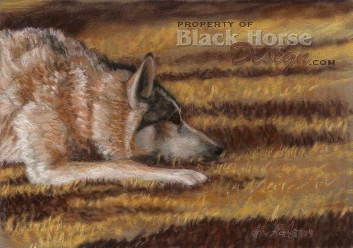 Wolf Painting by Sheri Gordon