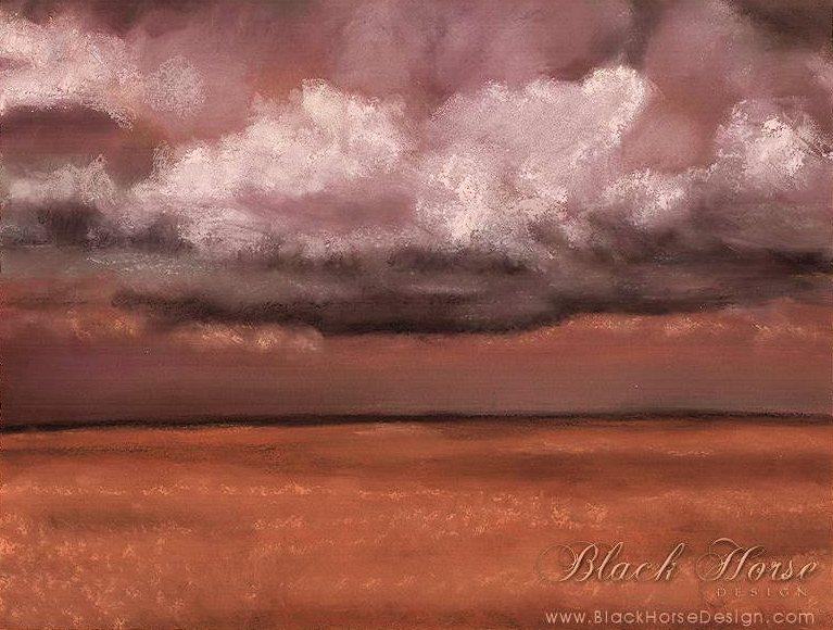 Prairie Storm Painting by Sheri Gordon