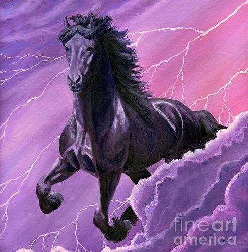 Horse Painting by Sheri Gordon