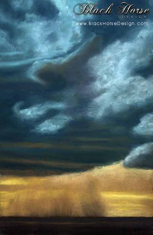Tempest Tossed - Storm painting by Sheri Gordon