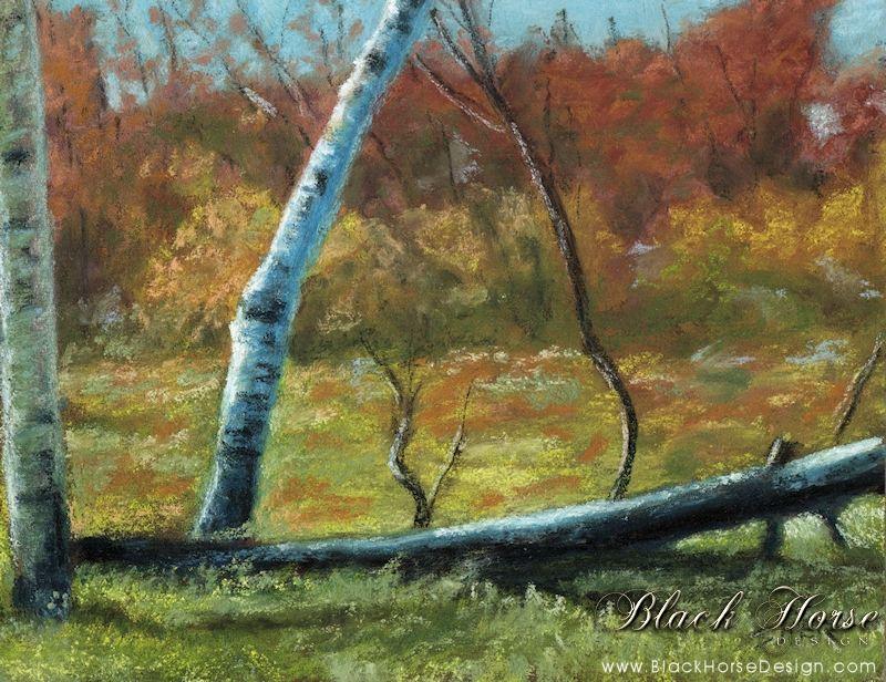Aspen Woodland Painting by Sheri Gordon